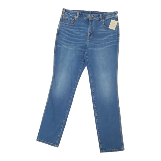 Jeans Skinny By Duluth Trading In Blue, Size:16