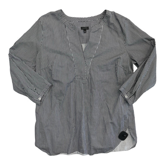 Top 2Pc Ls By Talbots In Striped Pattern, Size:L