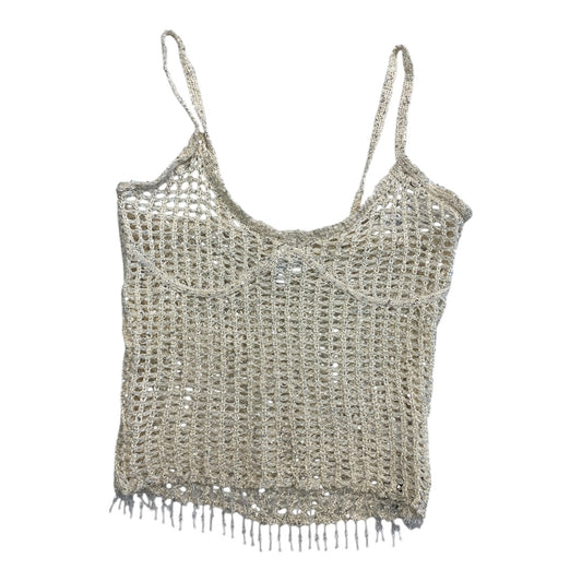 Top Sleeveless By La Hearts In Cream, Size:M