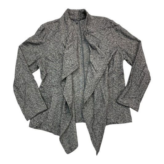 Blazer Designer By Eileen Fisher In Black & Cream, Size:L