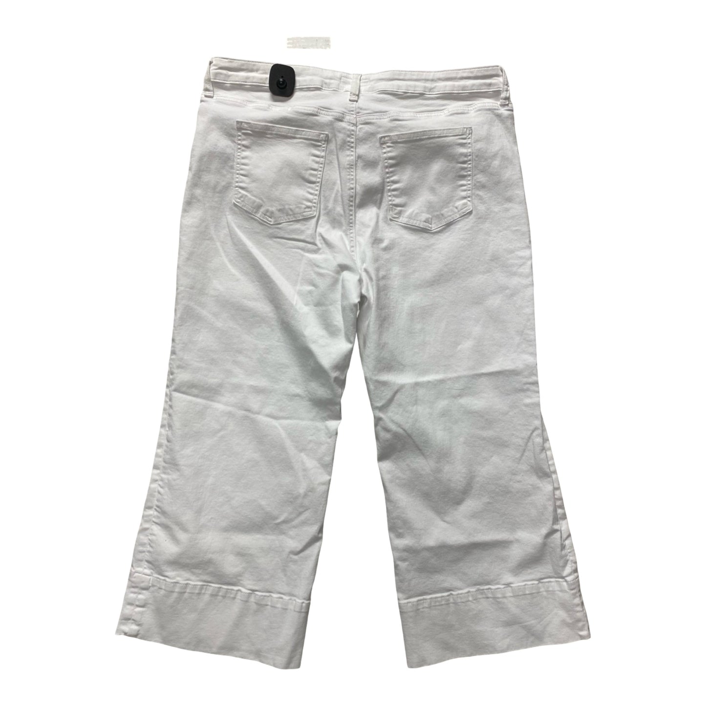 Jeans Wide Leg By Kut In White, Size:18