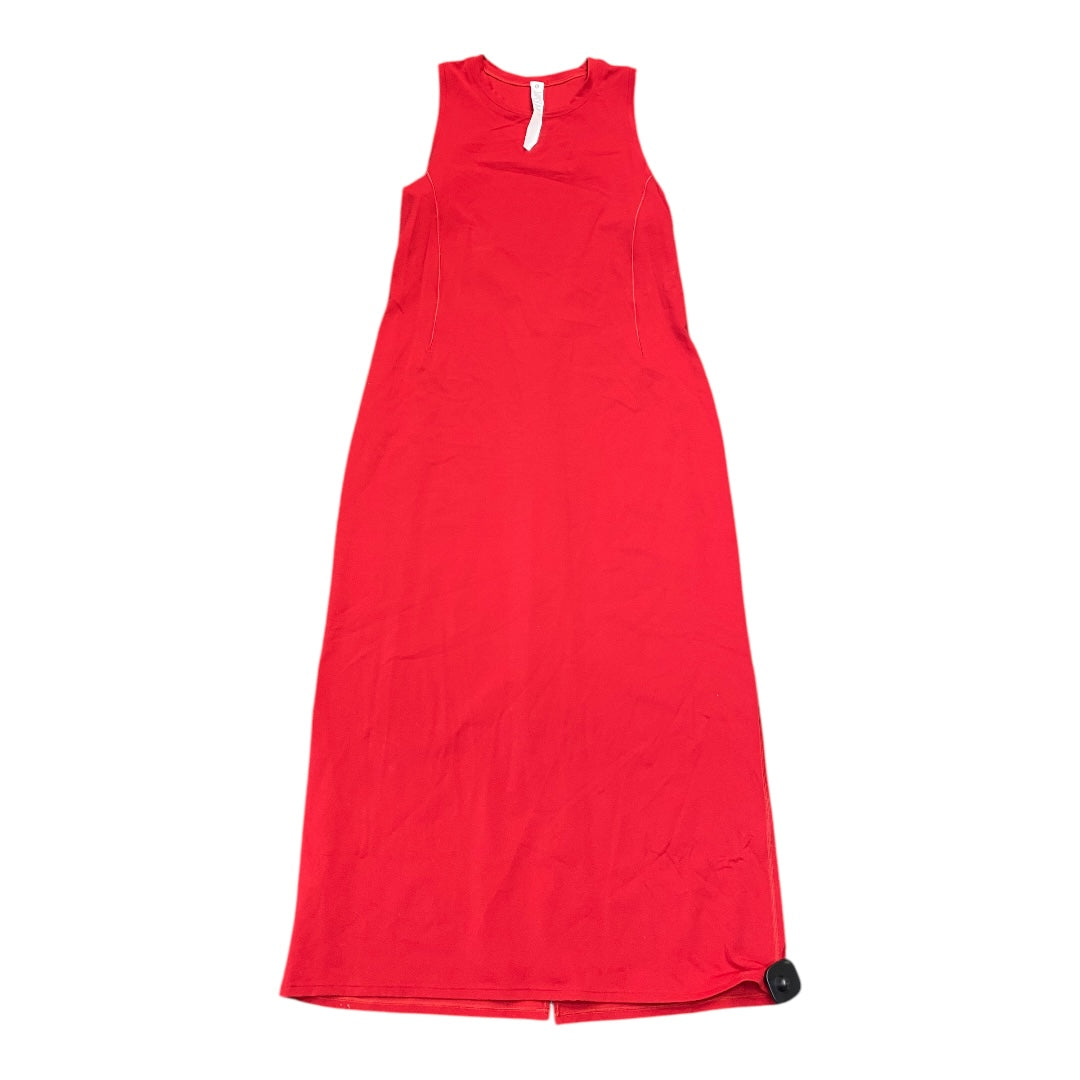 Dress Casual Maxi By Lululemon In Red, Size:14