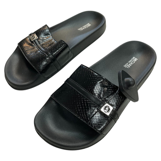 Sandals Flats By Michael By Michael Kors In Black, Size:7