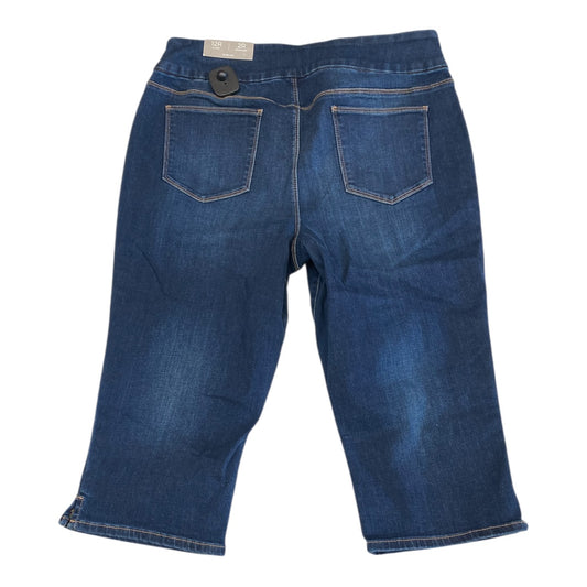 Jeans Cropped By Chicos In Blue Denim, Size:12