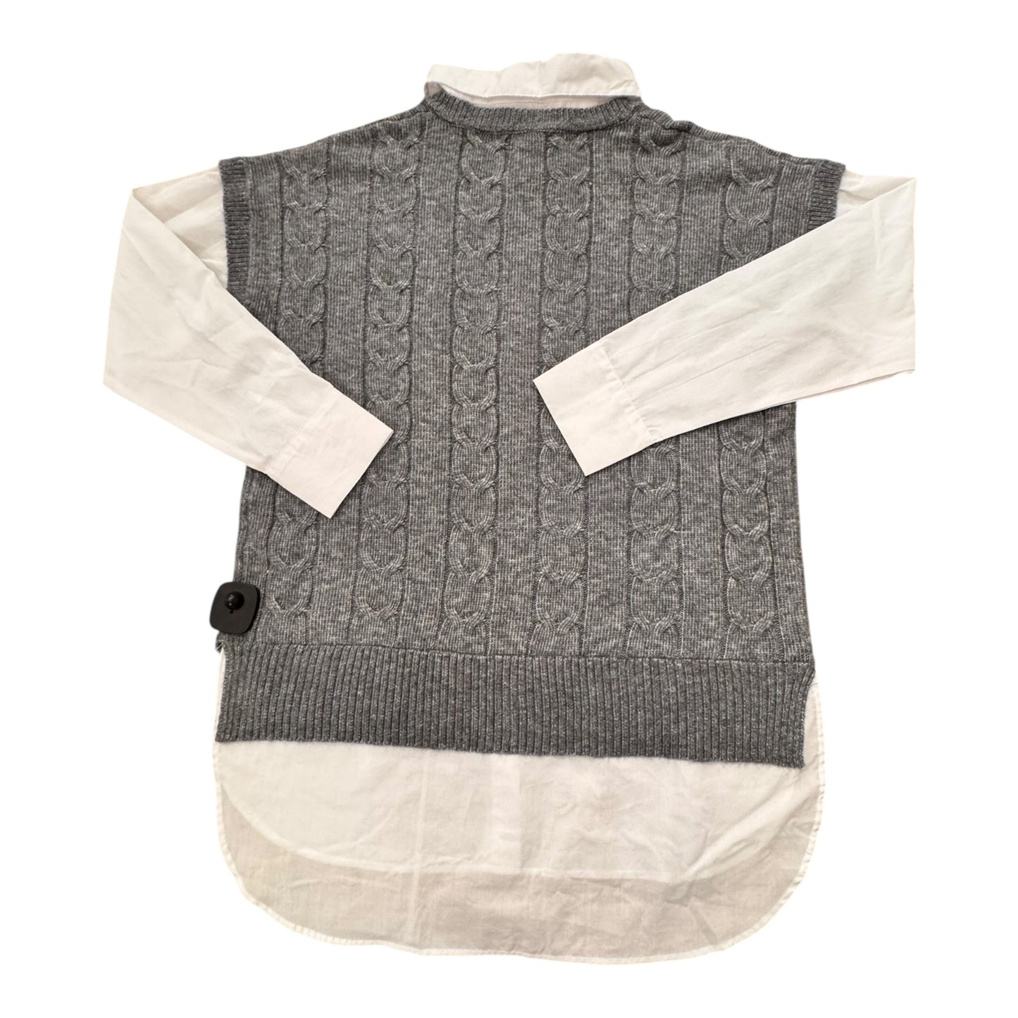Sweater By Rachel Zoe In Grey & White, Size:L