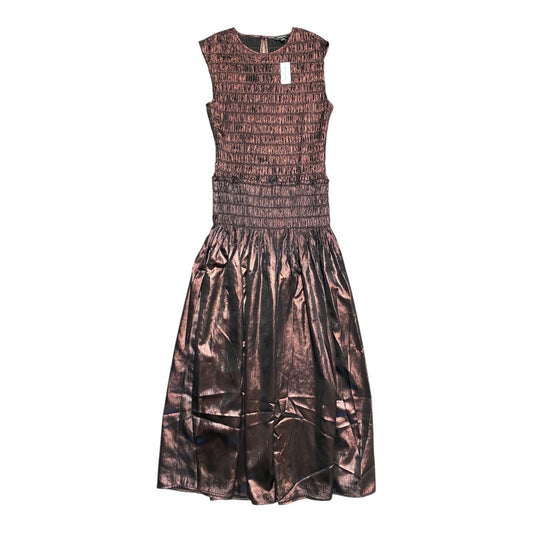 Dress Casual Maxi By Banana Republic In Brown, Size:M