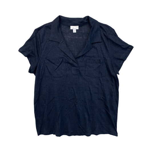 Top Ss By J. Jill In Navy, Size:M