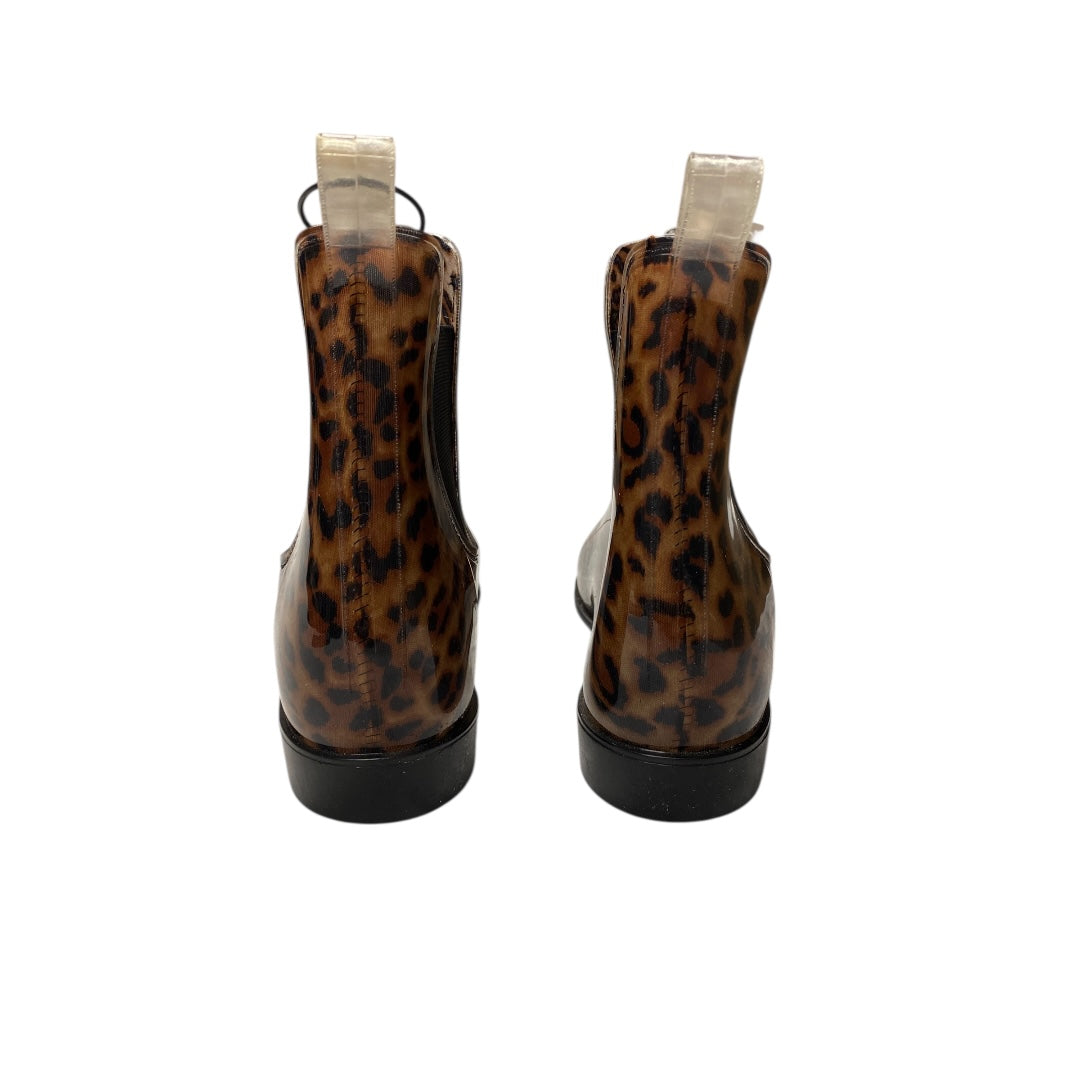 Boots Rain By A New Day In Animal Print, Size:12