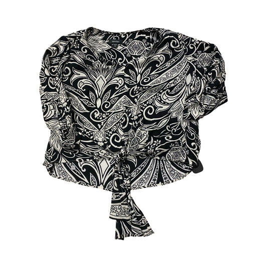 Top Ls By Karen Kane In Black & White, Size:1X