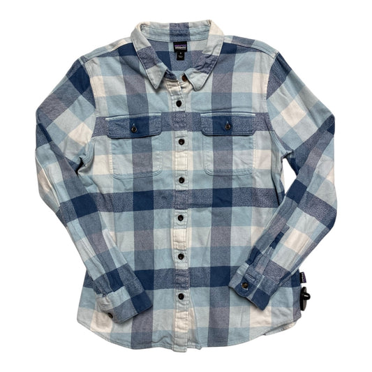 Top Ls By Patagonia In Blue, Size:M