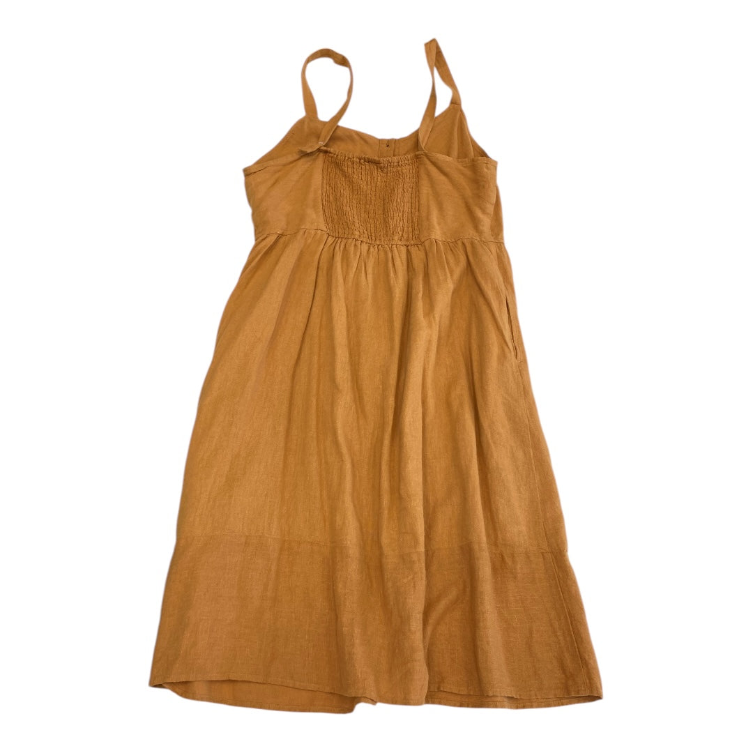 Dress Casual Midi By Universal Thread In Yellow, Size:Xl