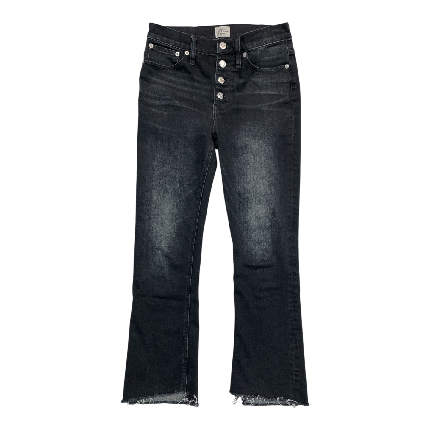 Jeans Boot Cut By J. Crew In Black Denim, Size:2