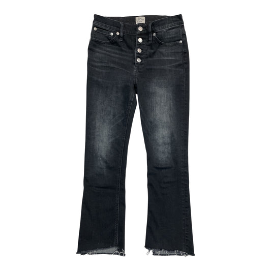 Jeans Boot Cut By J. Crew In Black Denim, Size:2