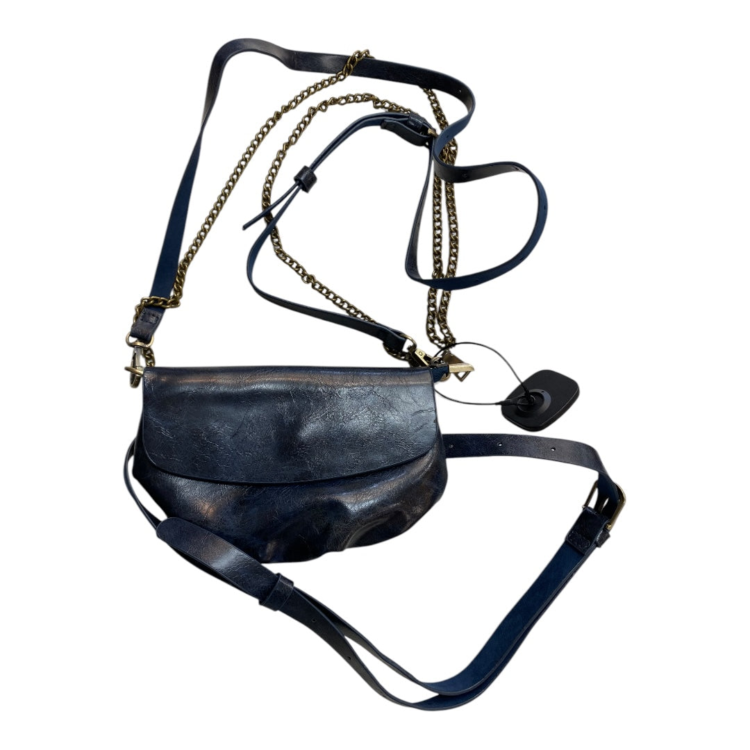 Handbag By Anthropologie In Navy, Size:Small