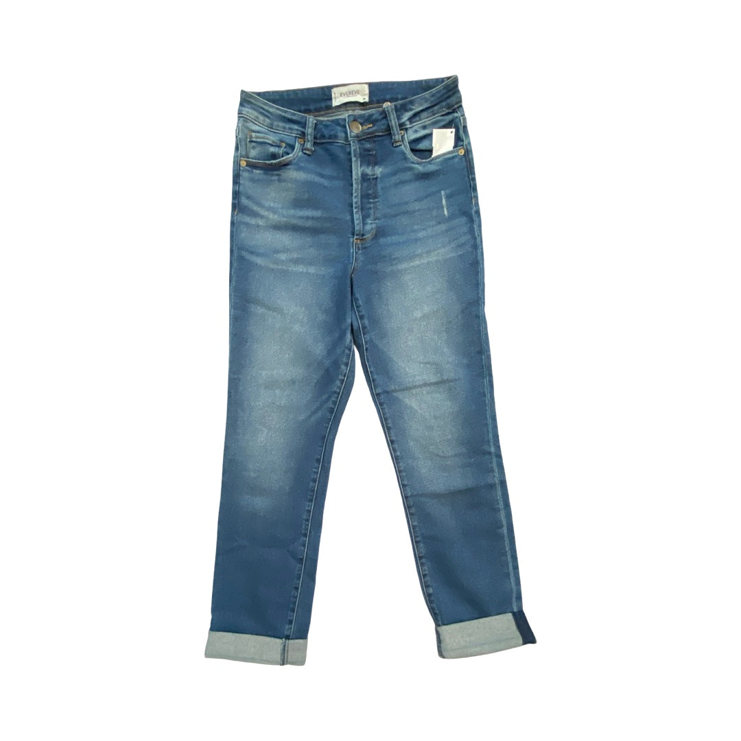 Jeans Straight By Evereve In Blue Denim, Size:2