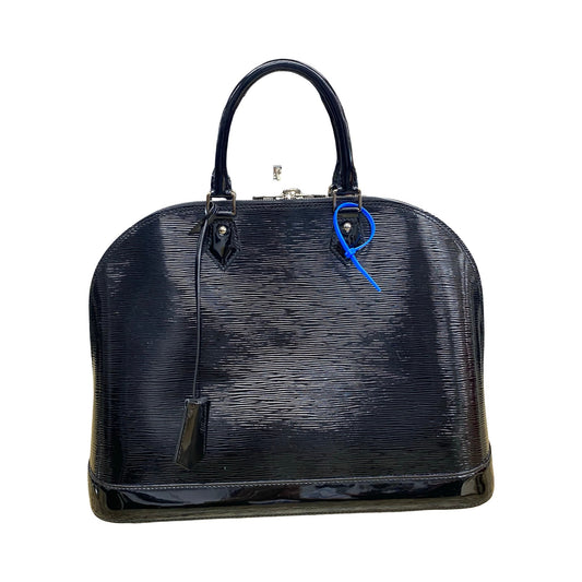 Handbag Luxury Designer By Louis Vuitton In Black Epi, Size:Large (GM)