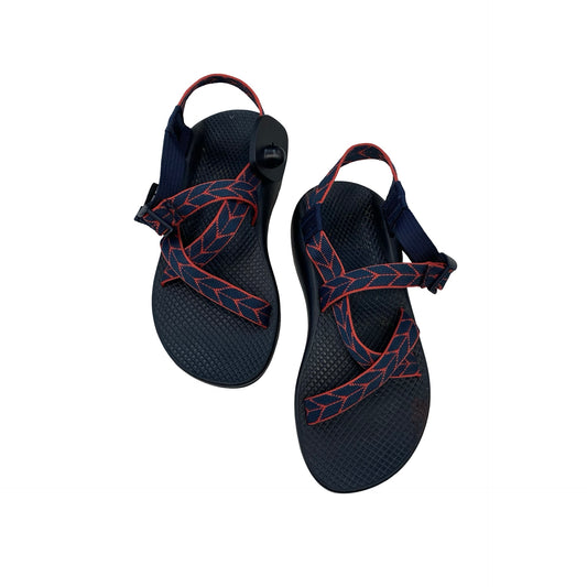 Sandals Flats By Chacos In Blue & Red, Size:7