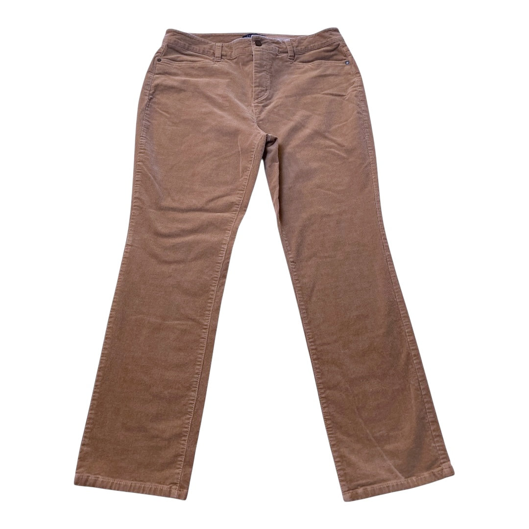 Pants Corduroy By Talbots In Brown, Size:14P