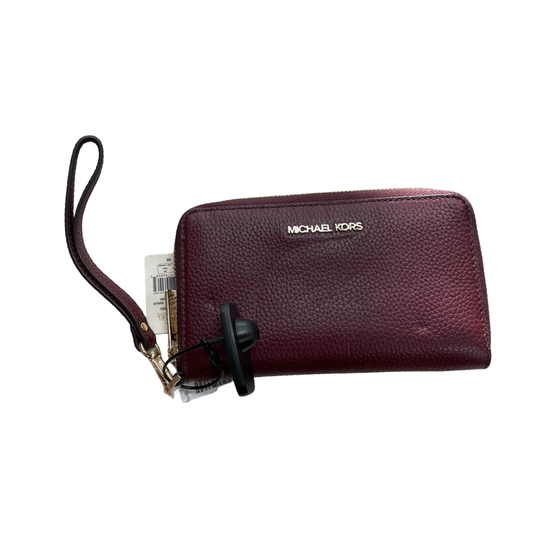 Wristlet Designer By Michael Kors In Maroon, Size:Medium