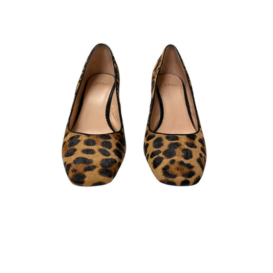 Shoes Heels Block By J. Crew In Animal Print, Size:10.5
