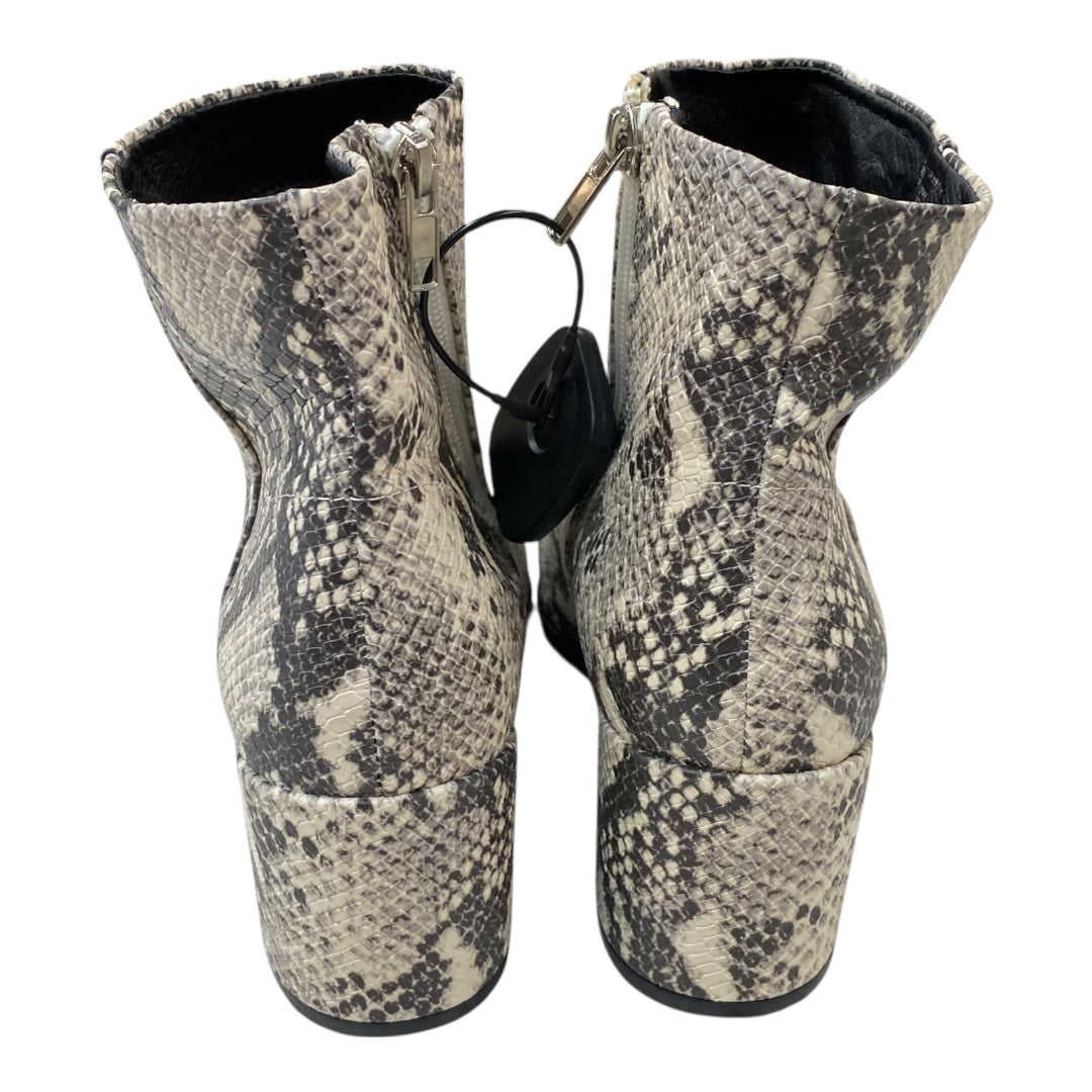 Boots Ankle Heels By Madden Girl In Animal Print, Size:8