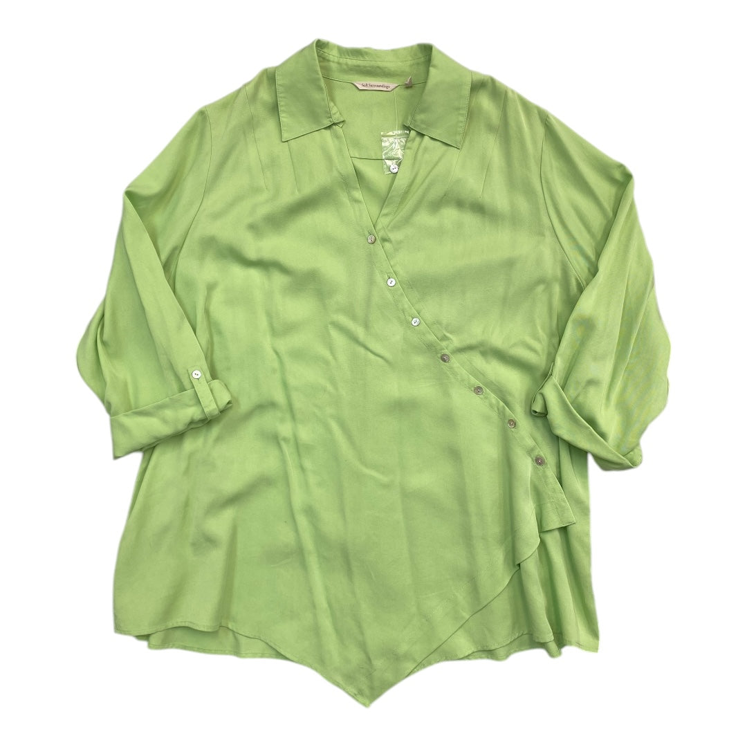 Top Ls By Soft Surroundings In Green, Size:3X