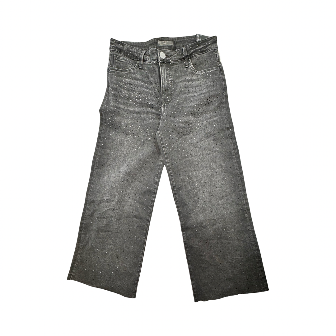 Jeans Wide Leg By Kut In Black Denim, Size:4
