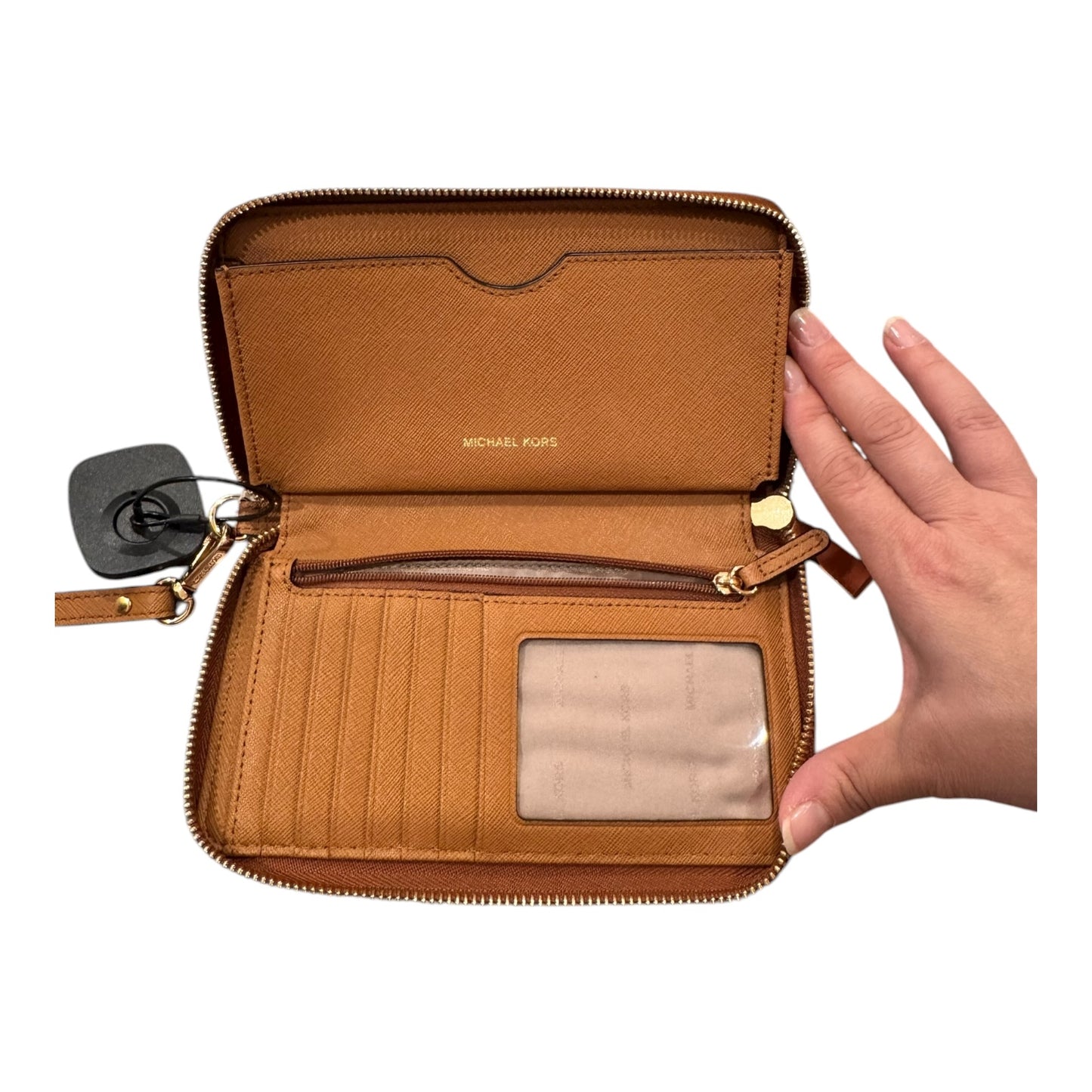 Wristlet Designer By Michael Kors In Brown, Size:Medium