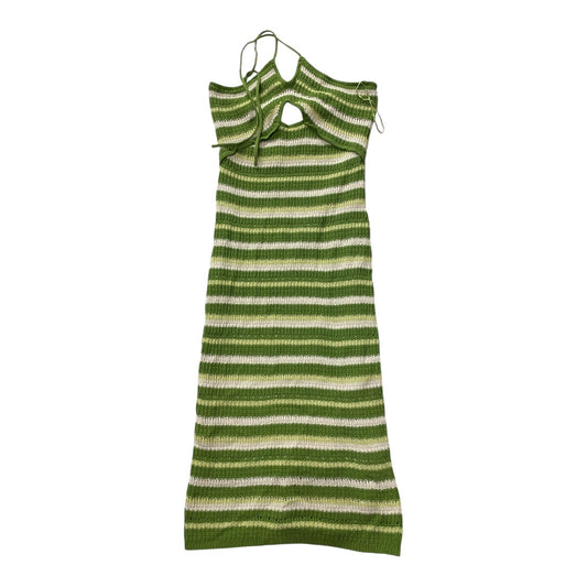Dress Sweater By Sincerely Jules In Green & White, Size:L