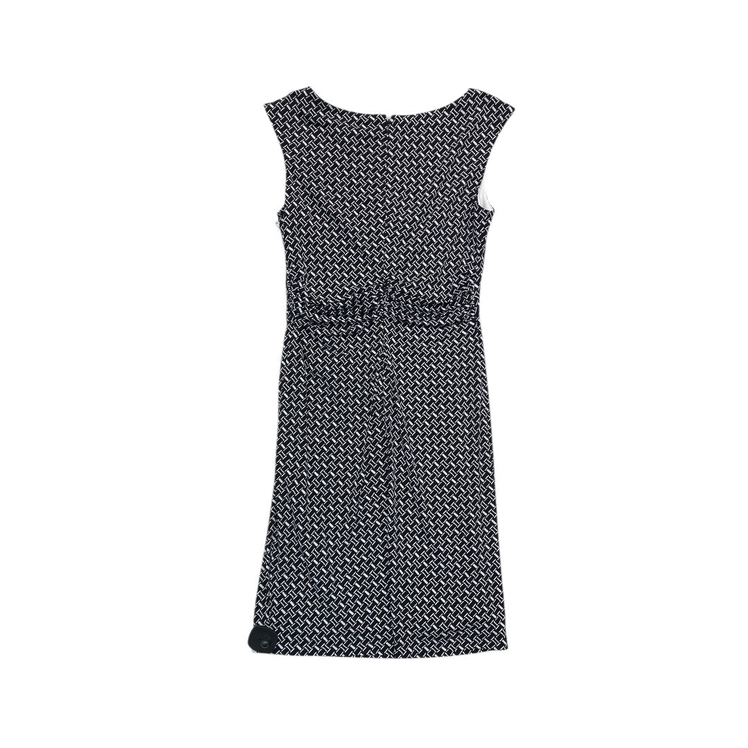 Dress Casual Midi By White House Black Market In Black & White, Size:S