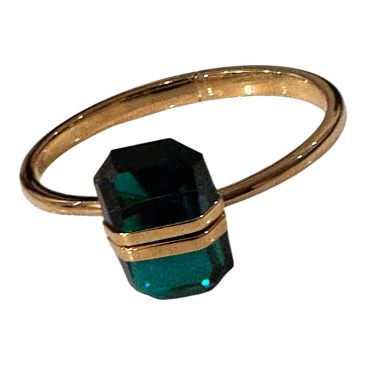 Bracelet Designer By Swarovski In Gold & Green