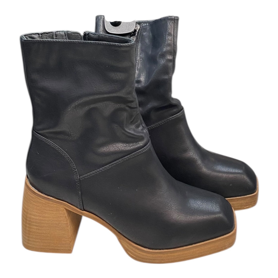 Boots Ankle Heels By BEAST FASHION In Black, Size:11