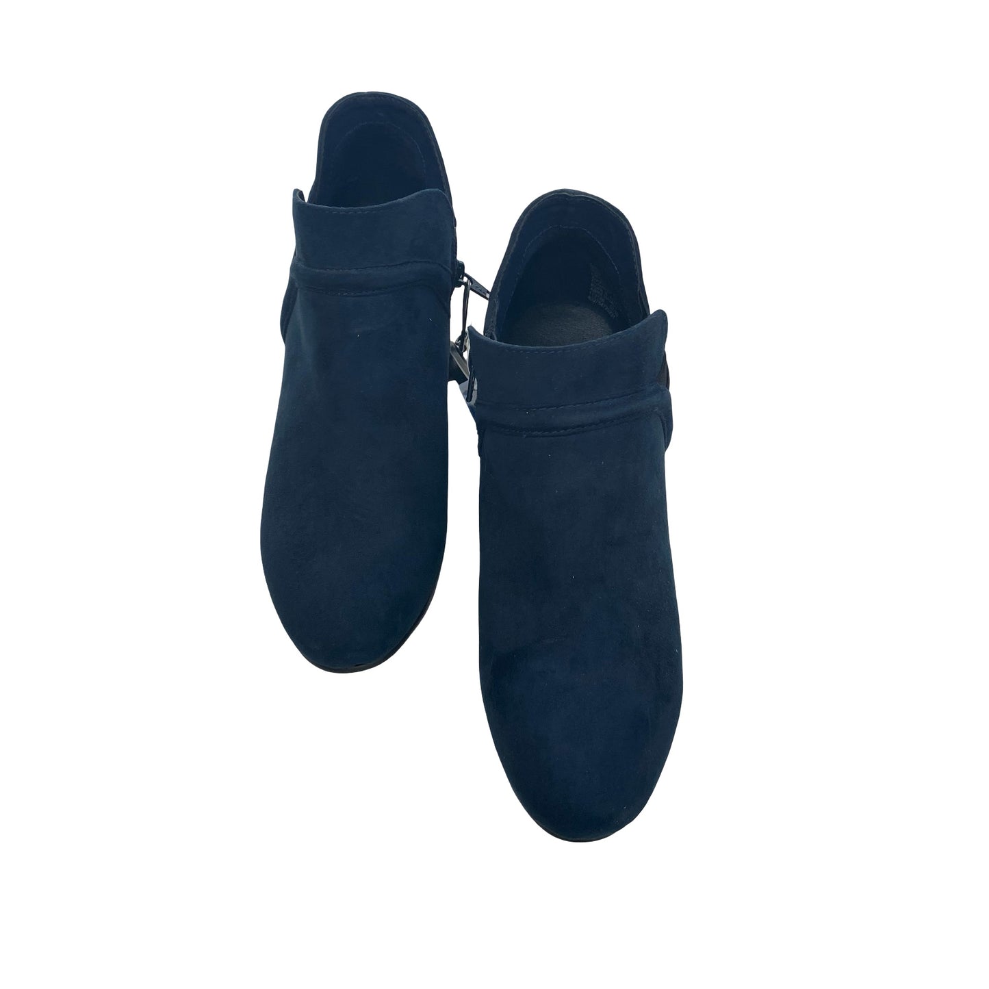 Boots Ankle Heels By Croft And Barrow In Navy, Size:7.5
