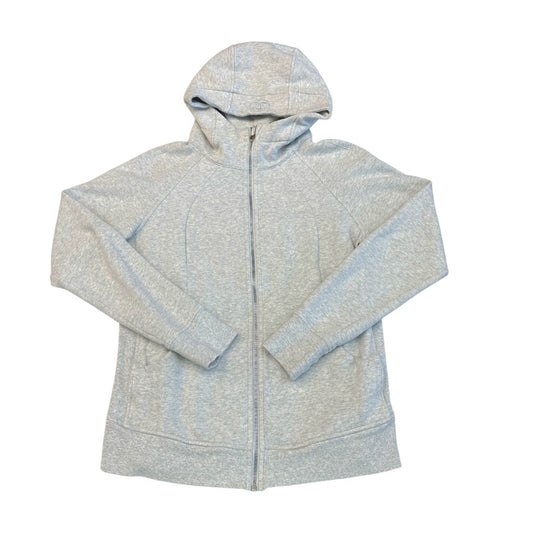 Athletic Jacket By Lululemon In Grey, Size:14
