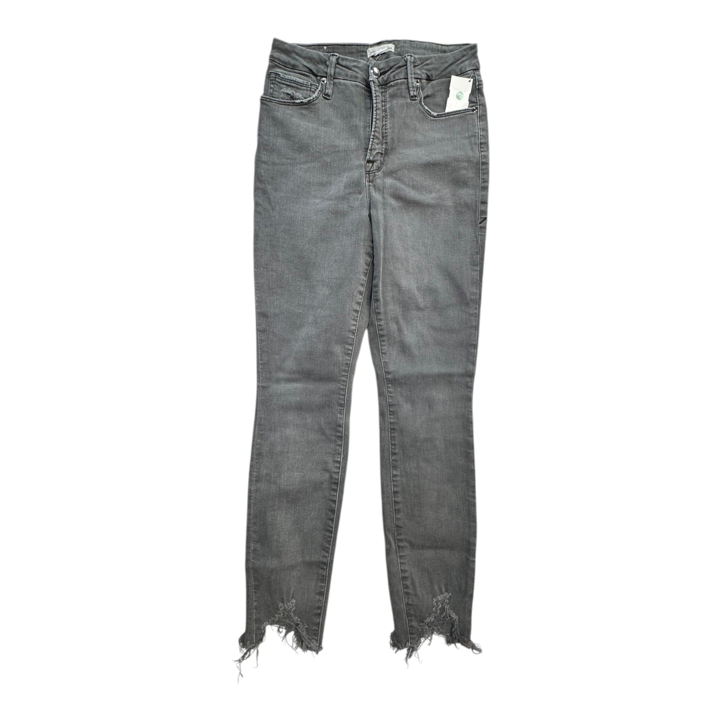 Jeans Skinny By Good American In Grey Denim, Size:6