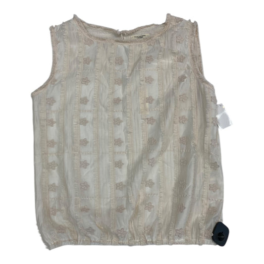 Top Sleeveless By Max Studio In Cream, Size:S