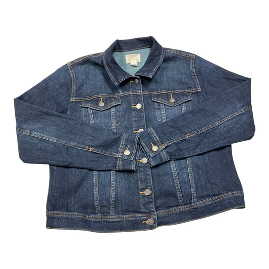 Jacket Denim By Caslon In Blue Denim, Size:Xl