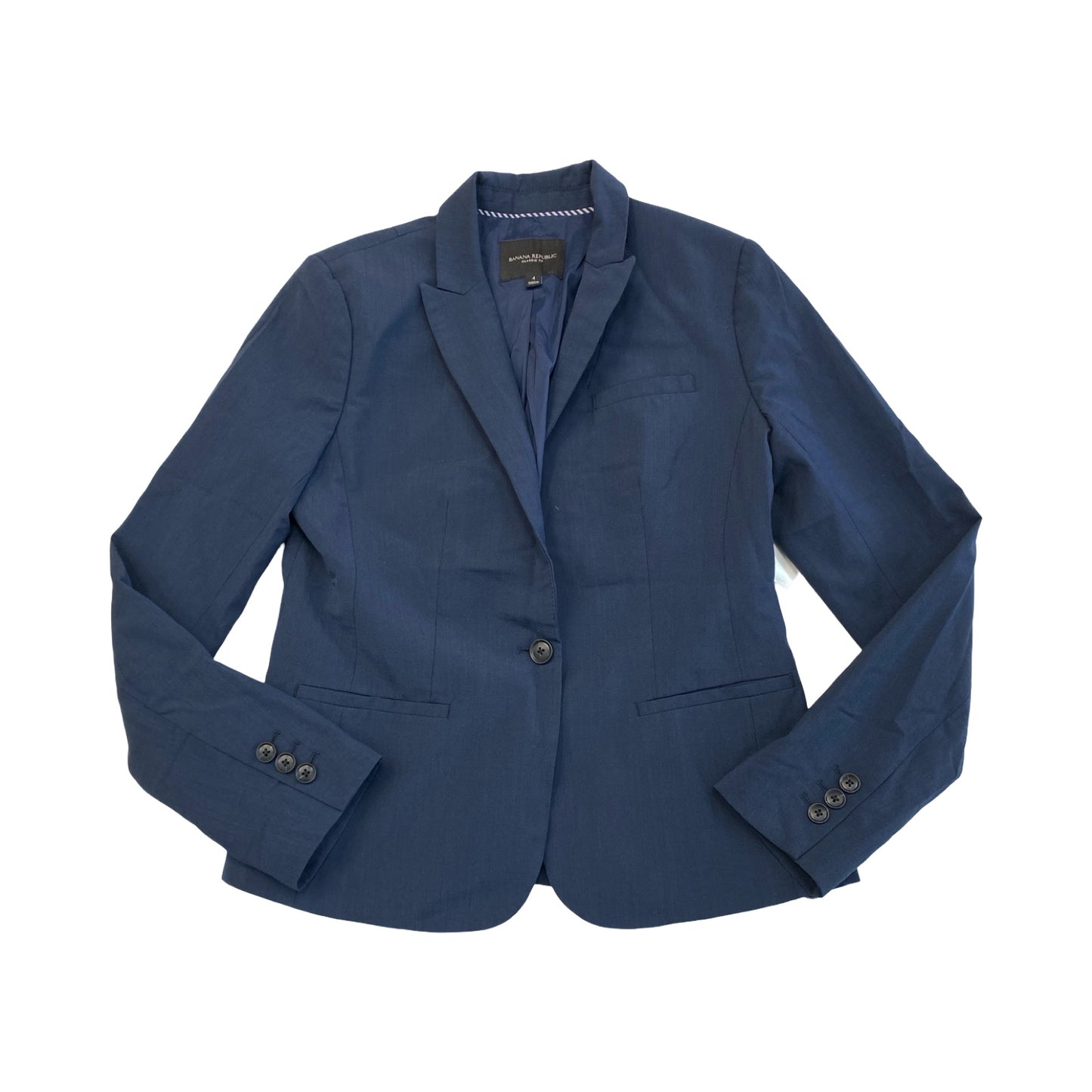 Blazer By Banana Republic In Navy, Size:4