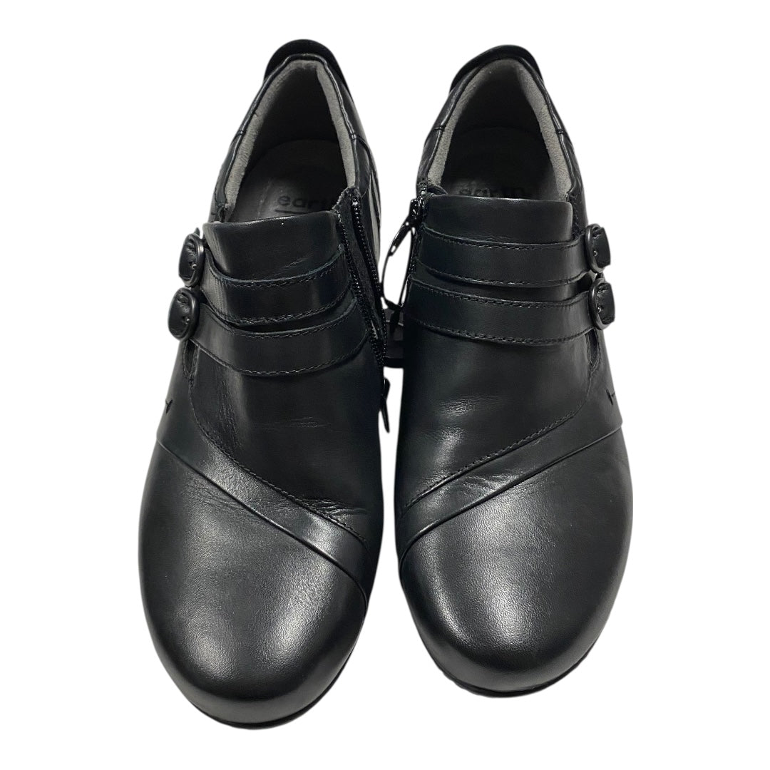 Shoes Heels Block By Earth In Black, Size:10