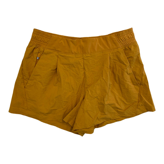 Athletic Shorts By Athleta In Gold, Size:4
