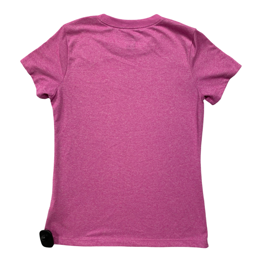 Athletic Top Ss By Nike In Pink, Size:Xs
