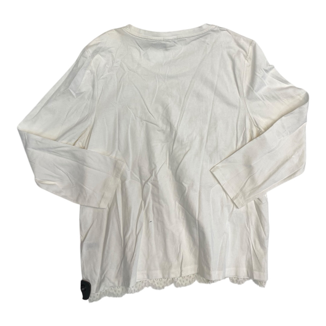 Top Ls By J. Crew In Cream, Size:Xl