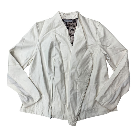Jacket Other By Jennifer Lopez In White, Size:L