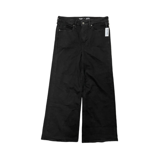 Jeans Wide Leg By Old Navy In Black Denim, Size:10