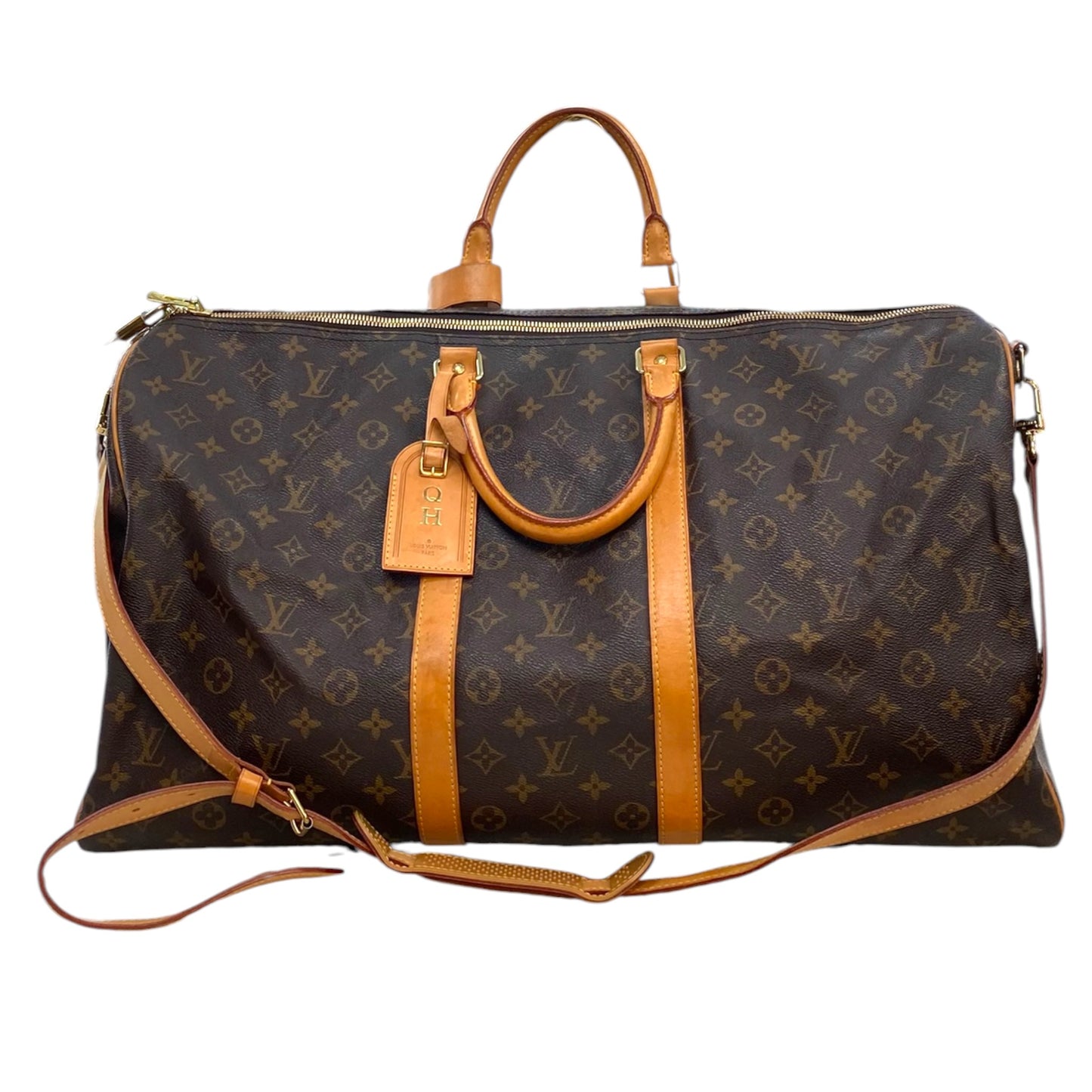 Duffle And Weekender Luxury Designer By Louis Vuitton In Brown, Size:Large(55)