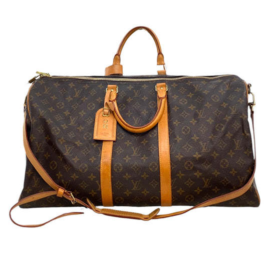 Duffle And Weekender Luxury Designer By Louis Vuitton In Brown, Size:Large(55)