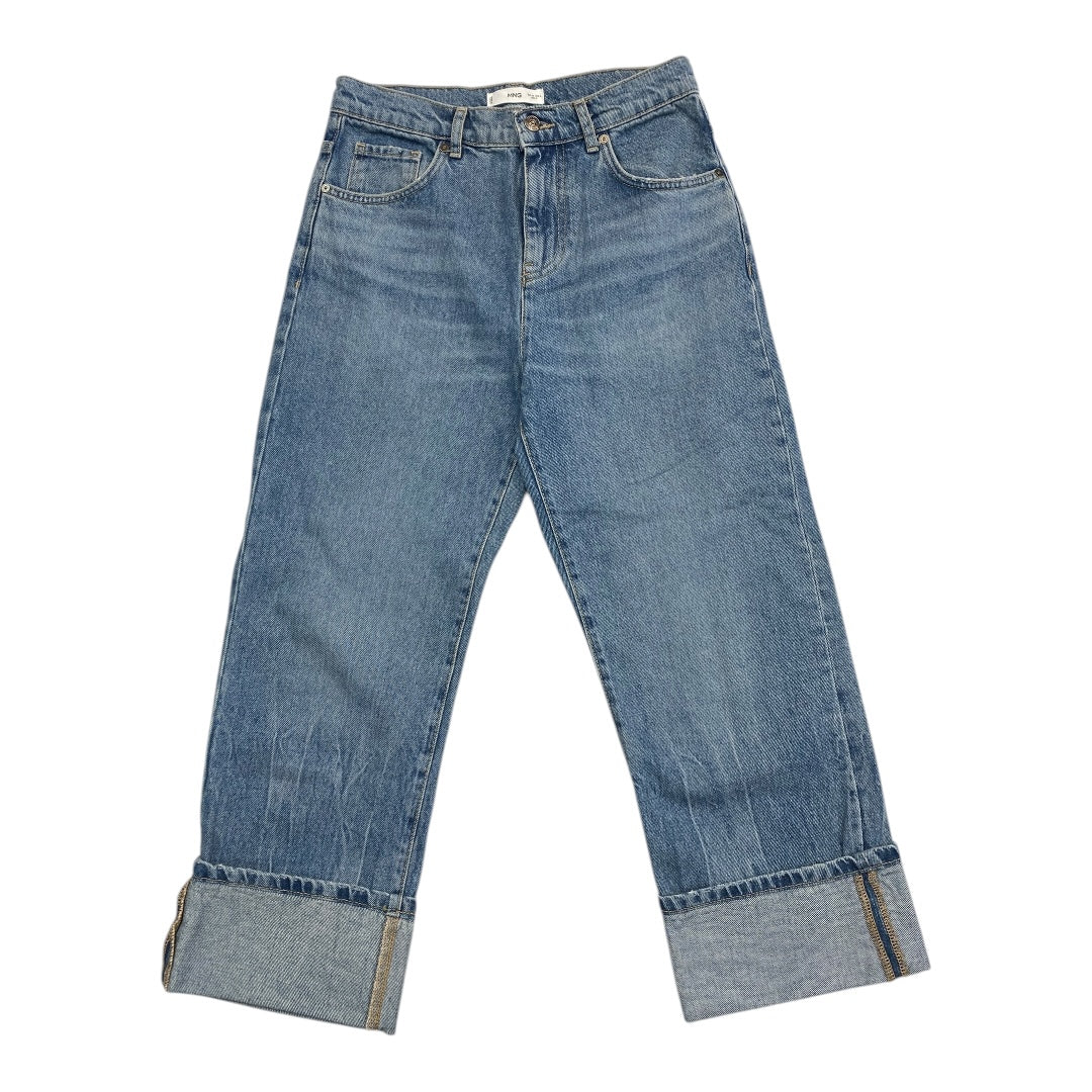 Jeans Straight By Mng In Blue Denim, Size:4