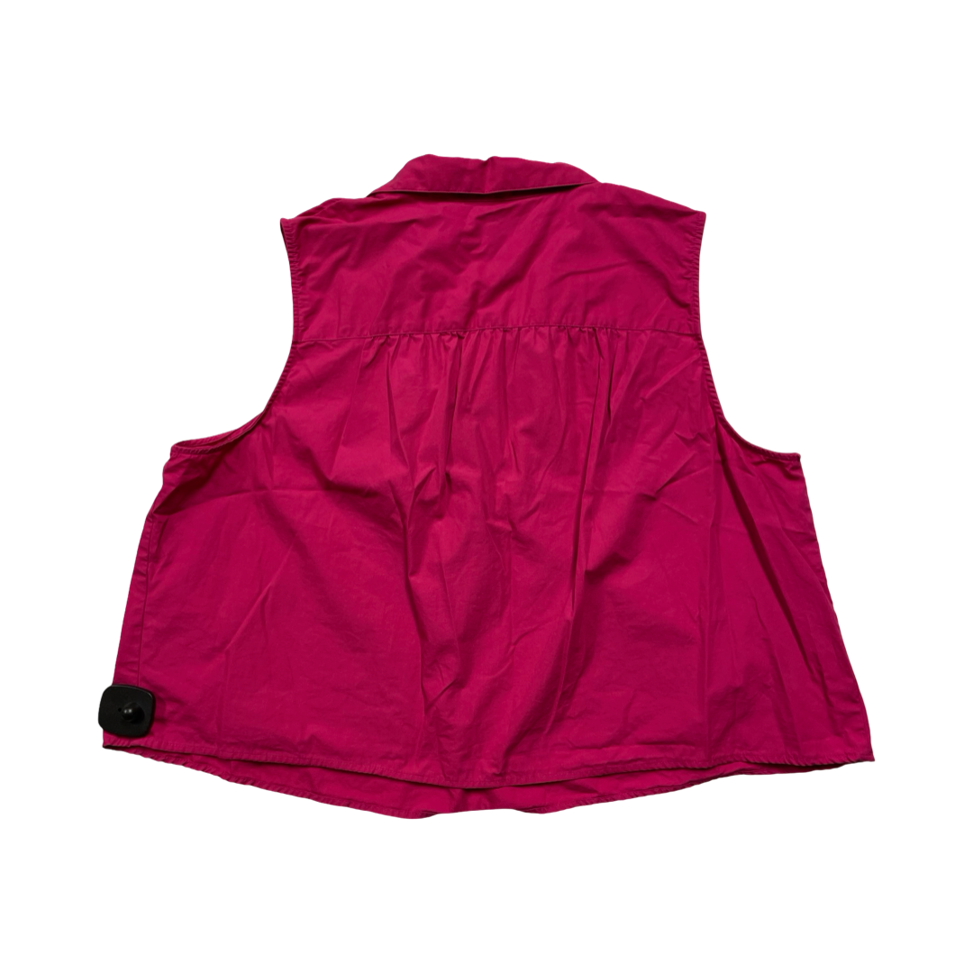 Top Sleeveless By Banana Republic In Pink, Size:Xl