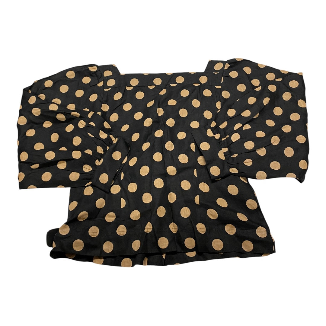 Top Ls By J. Crew In Polkadot Pattern, Size:L