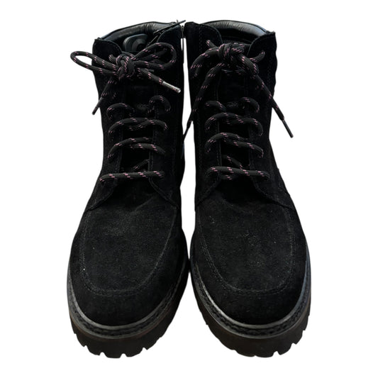 Boots Ankle Flats By Aquatalia In Black, Size:9.5